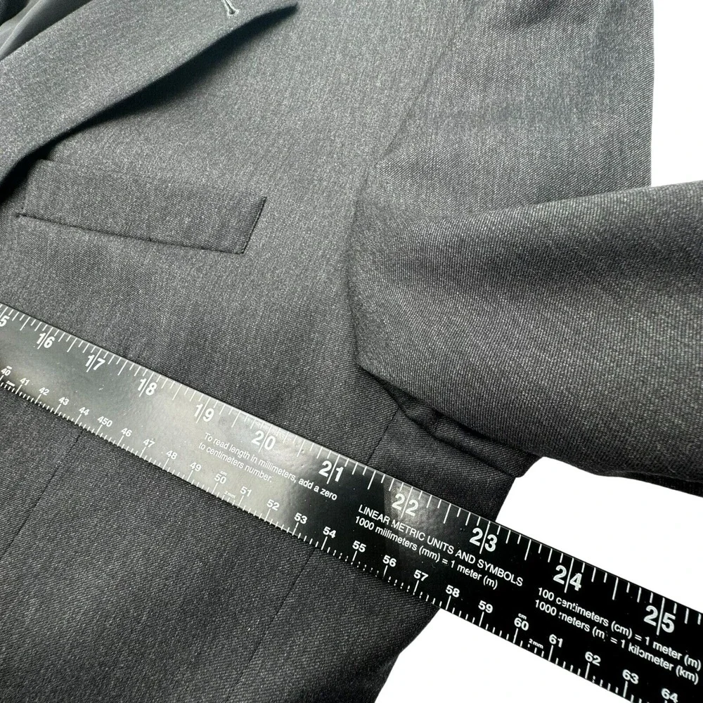 JOS A BANK Men's 43R Charcoal Gray Wool Blazer Suit Jacket Sport Coat‎ Signature
